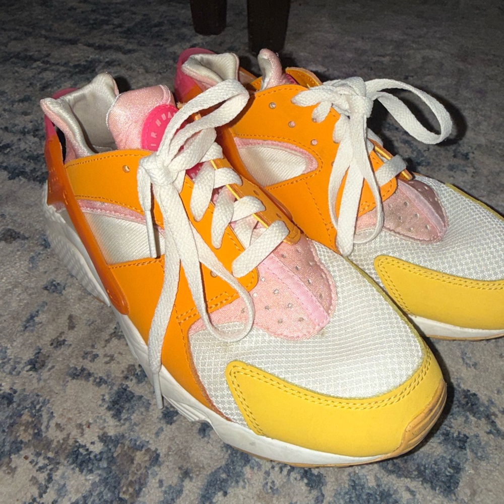 Nike Orange and Yellow Athletic Shoes